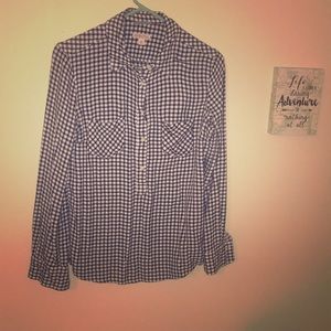 Soft gingham blouse
